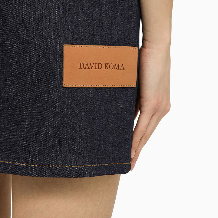 David Koma - Blue denim mini dress with mirrors Brand Apparel &amp; Accessories 6 UK