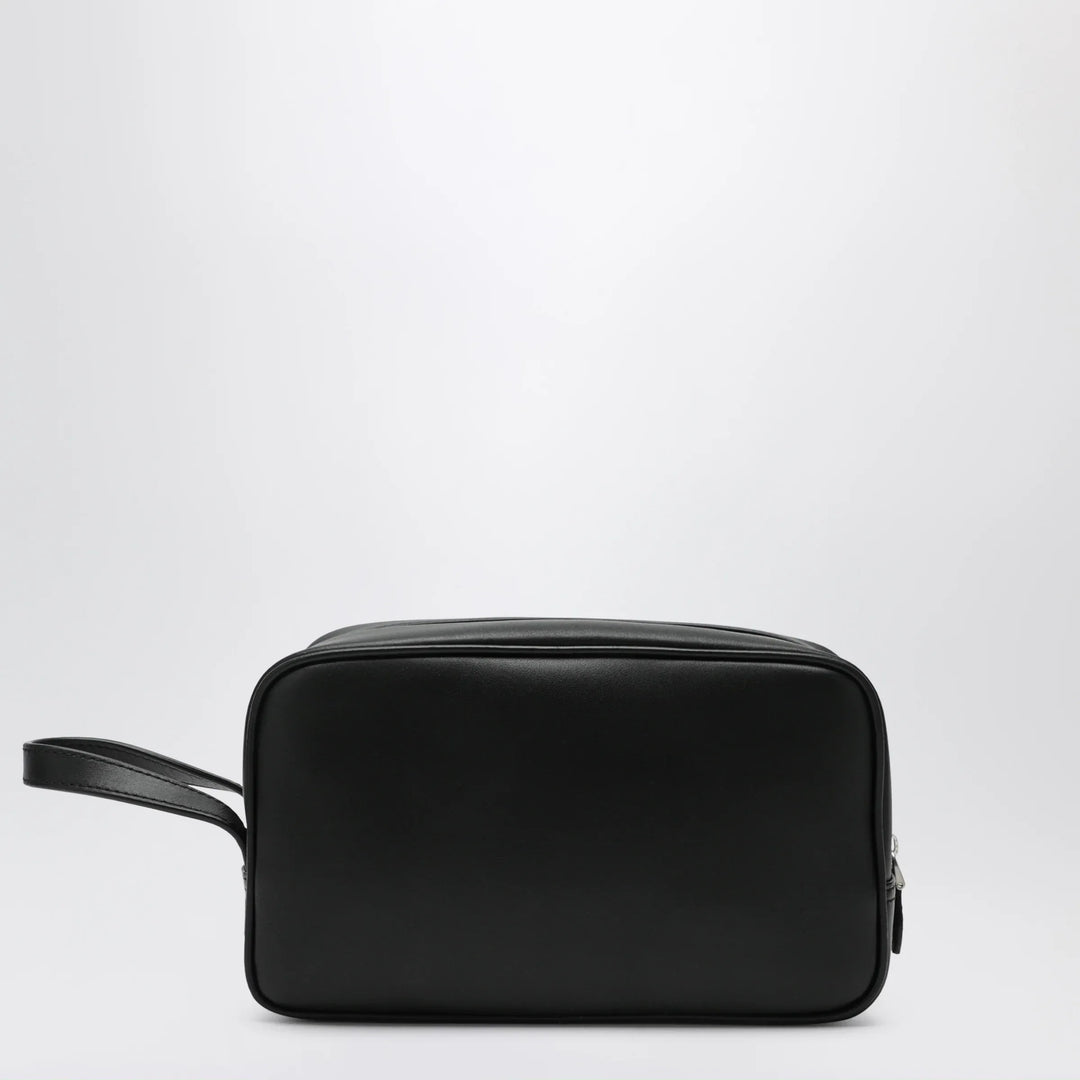 Dolce&amp;Gabbana - Atene toiletry bag in plonge calfskin leather, black Brand Apparel &amp; Accessories TU