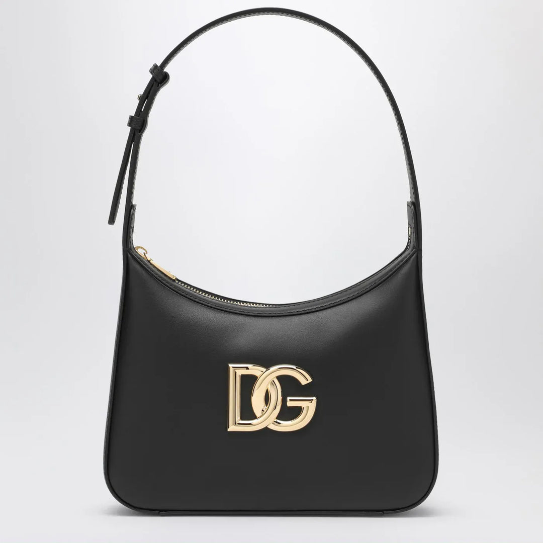 Dolce&amp;Gabbana - Black leather 3.5 shoulder bag Brand Apparel &amp; Accessories TU