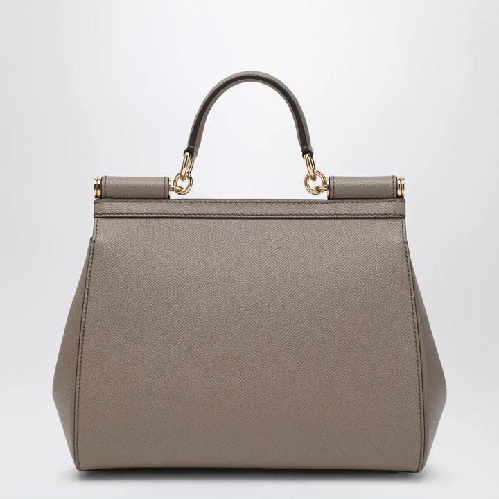 Dolce&amp;Gabbana - Large mud colour Sicily Hand Bag Brand Apparel &amp; Accessories TU