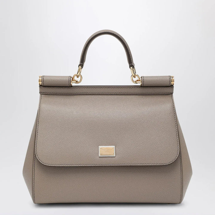 Dolce&amp;Gabbana - Large mud colour Sicily Hand Bag Brand Apparel &amp; Accessories TU