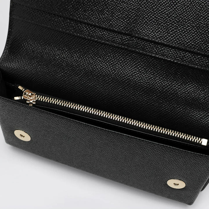 Dolce&amp;Gabbana - Mini Dauphine black leather bag with logo tag Brand Apparel &amp; Accessories TU