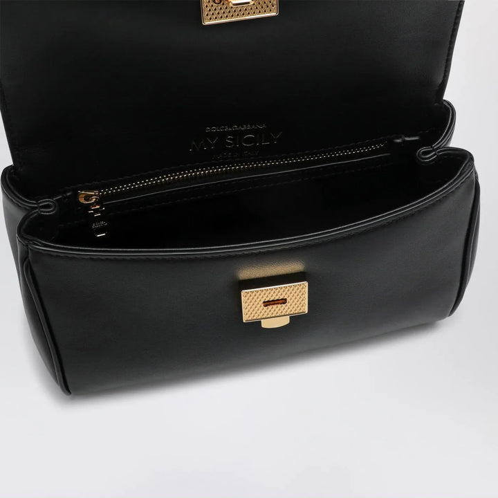 Dolce&amp;Gabbana - Mini My Sicily handbag in black leather Brand Apparel &amp; Accessories TU
