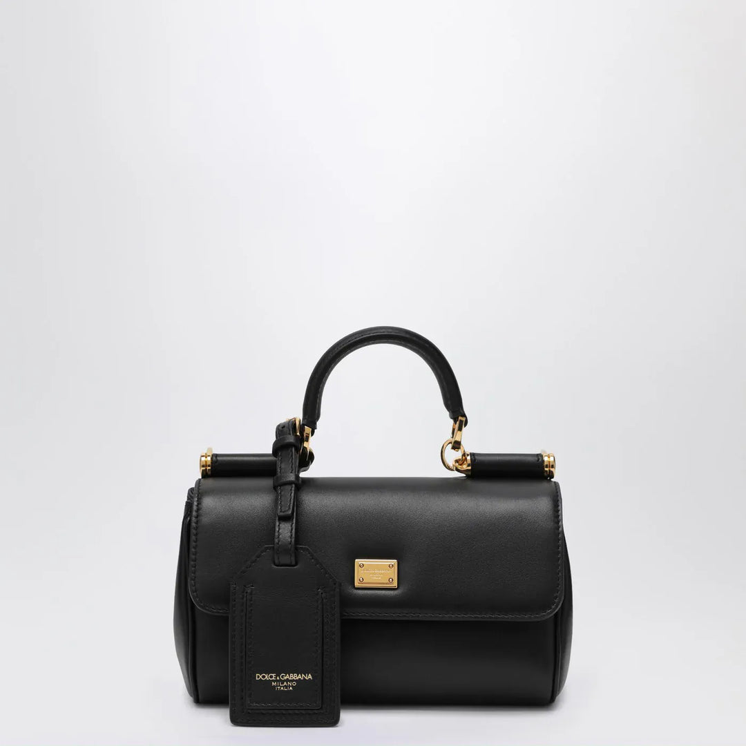 Dolce&amp;Gabbana - Mini My Sicily handbag in black leather Brand Apparel &amp; Accessories TU