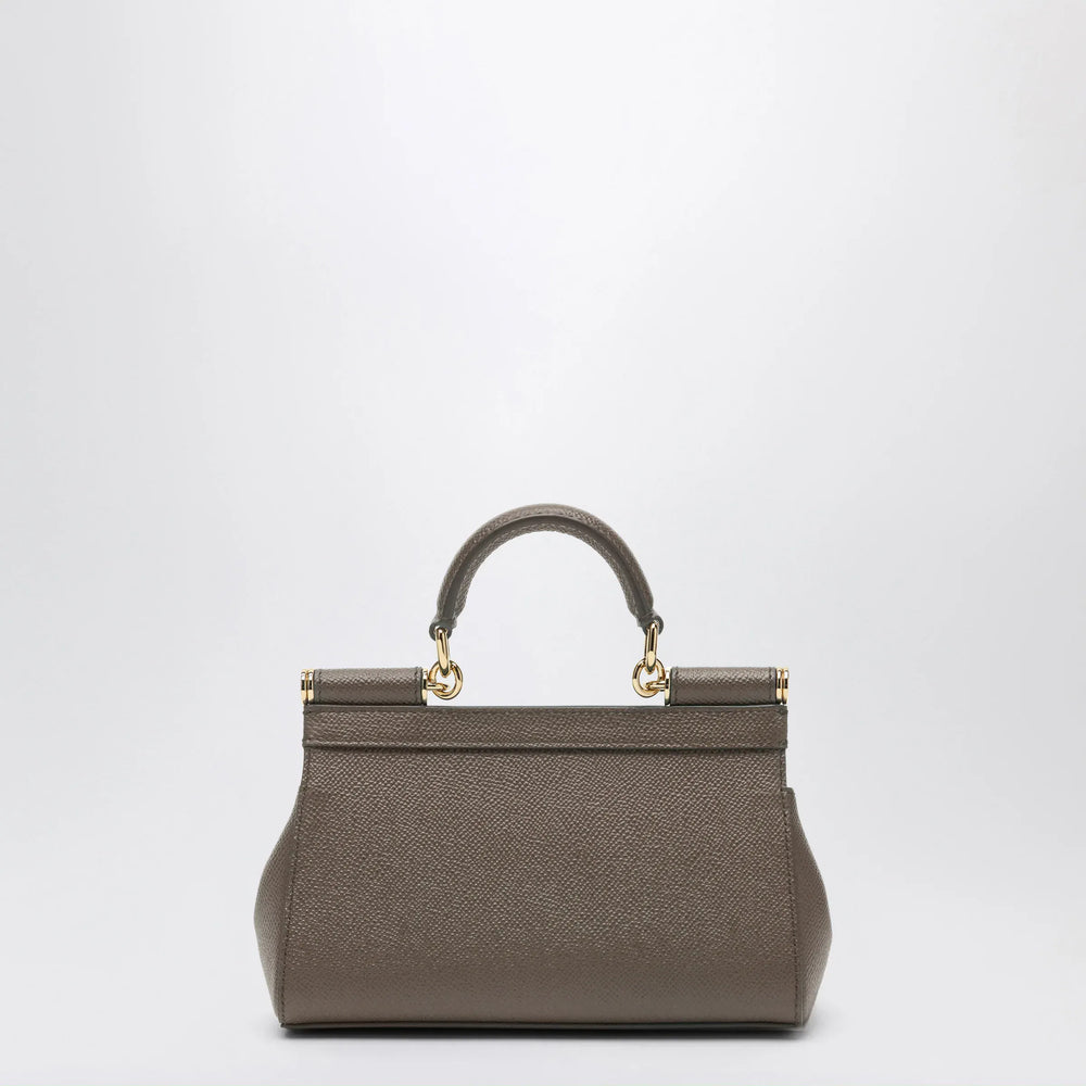 Dolce&Gabbana - Small Sicily handbag in mud brown Brand Apparel & Accessories