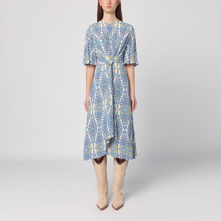 Apparel &amp; Accessories 40  IT ETRO - Flared midi dress with multi-coloured print Brand