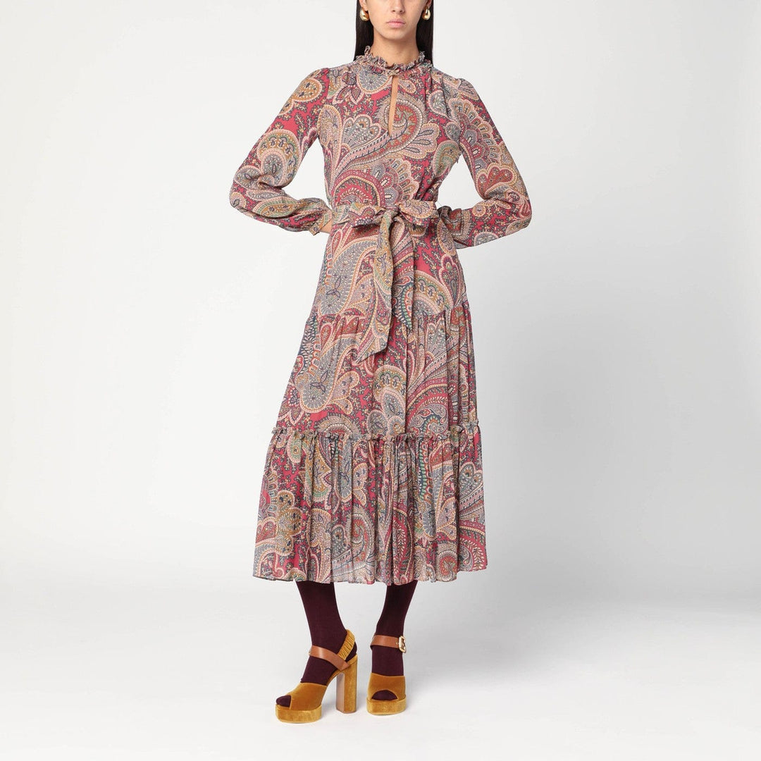 Apparel & Accessories 40  IT ETRO - Long dress with Paisley print Brand