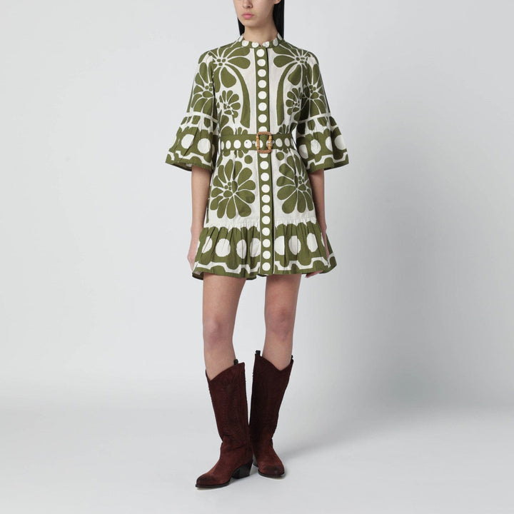 Apparel &amp; Accessories FARM Rio - Palermo mini dress with green print Brand