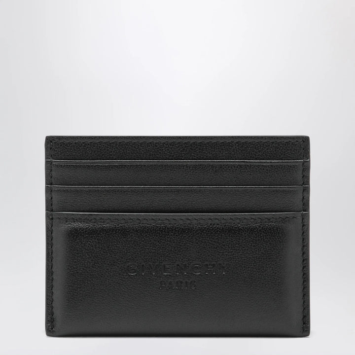 Givenchy - Black leather card holder with logo Brand Apparel &amp; Accessories U