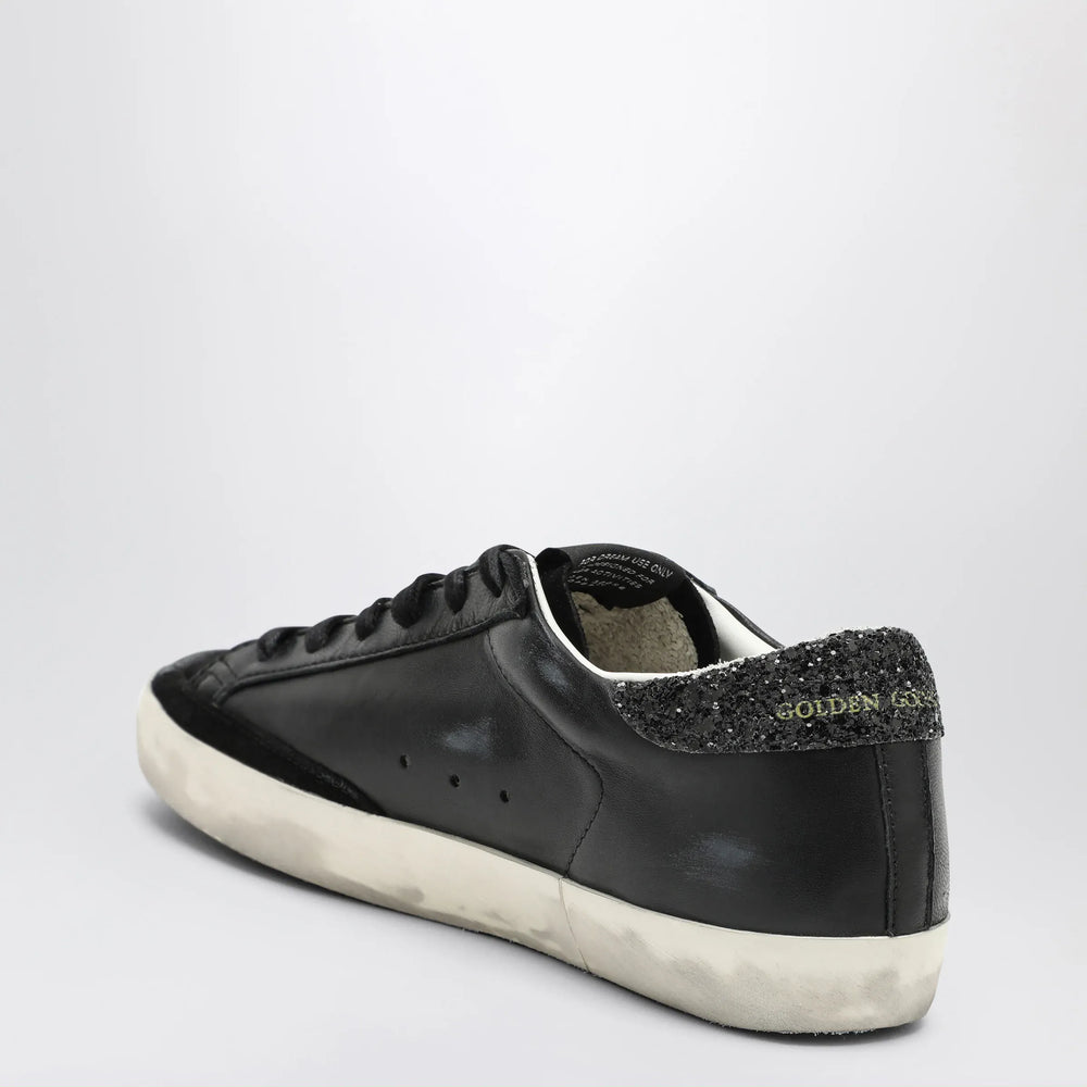 Golden Goose - Super-star black low trainer with rhinestones Brand Apparel & Accessories
