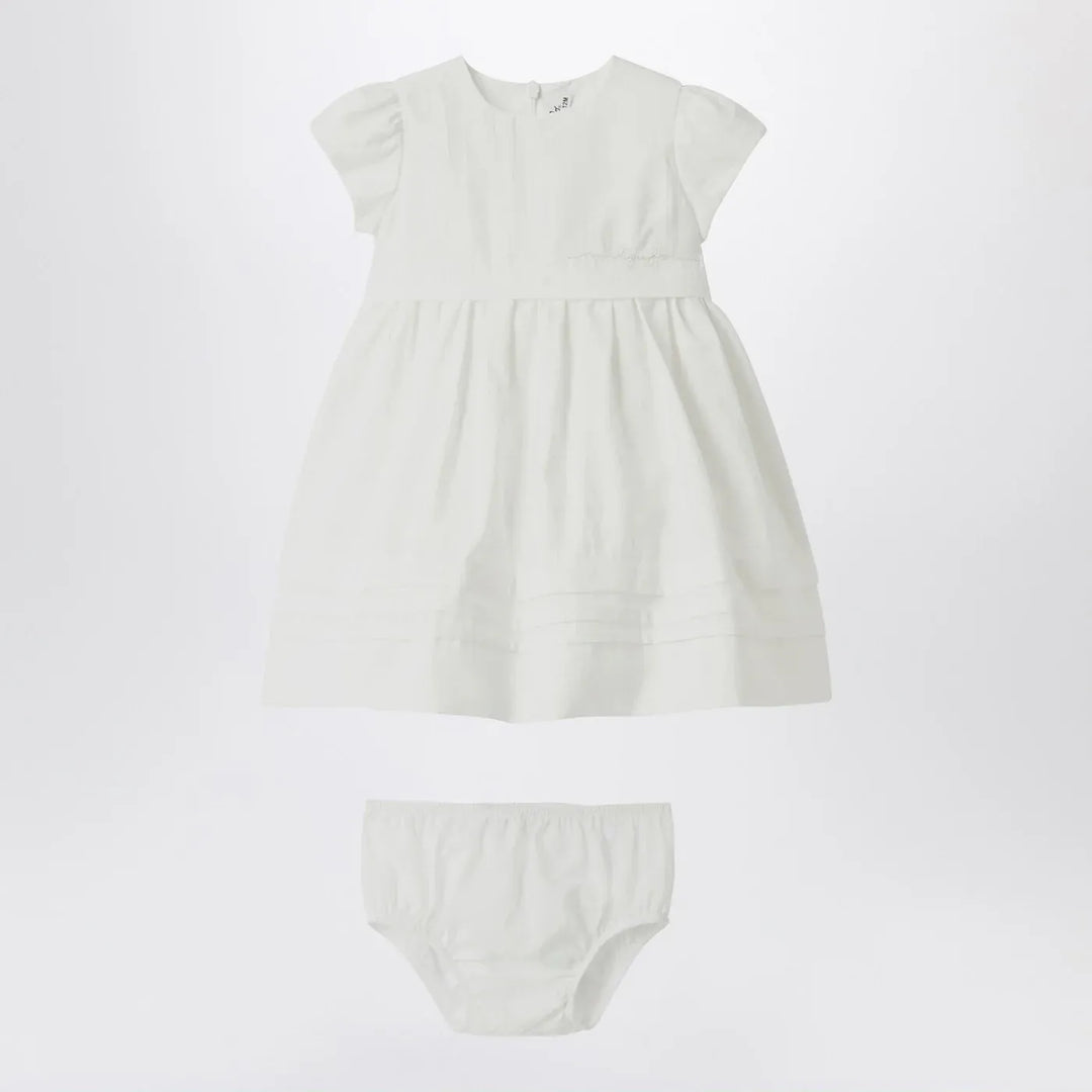 Il Gufo - White dress with culotte in viscose poplin Brand Apparel &amp; Accessories 12M