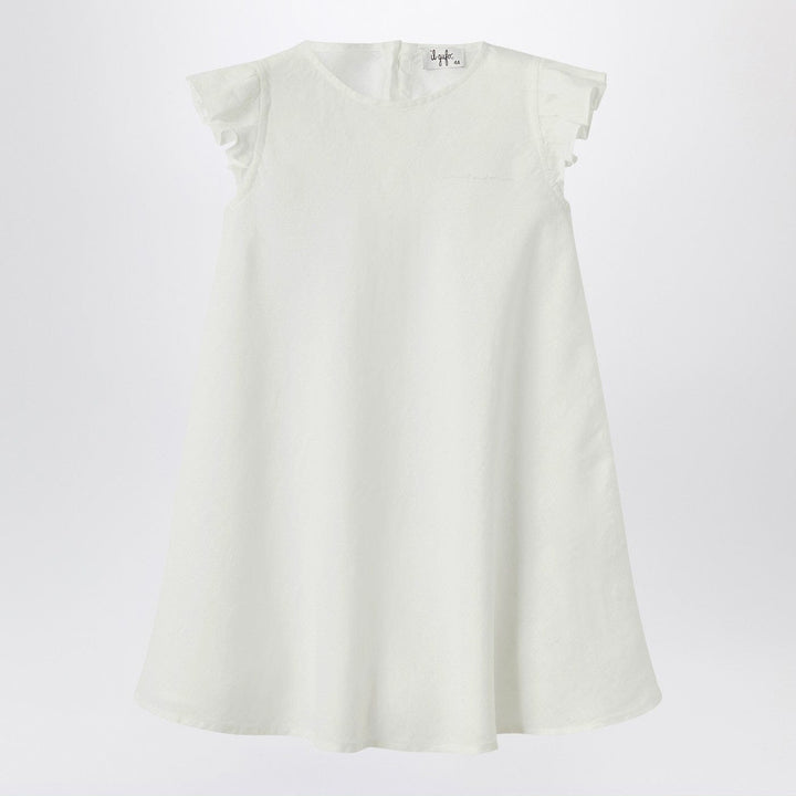 Apparel &amp; Accessories 6 Il Gufo - White linen dress with ruffles Brand