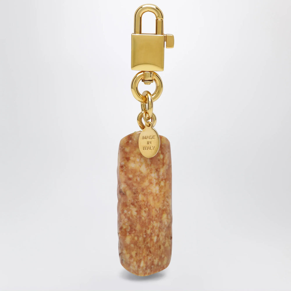 Dolce&Gabbana - Cannolo charm keyring in metal and resin, multicolor Brand Apparel & Accessories > Jewelry TU