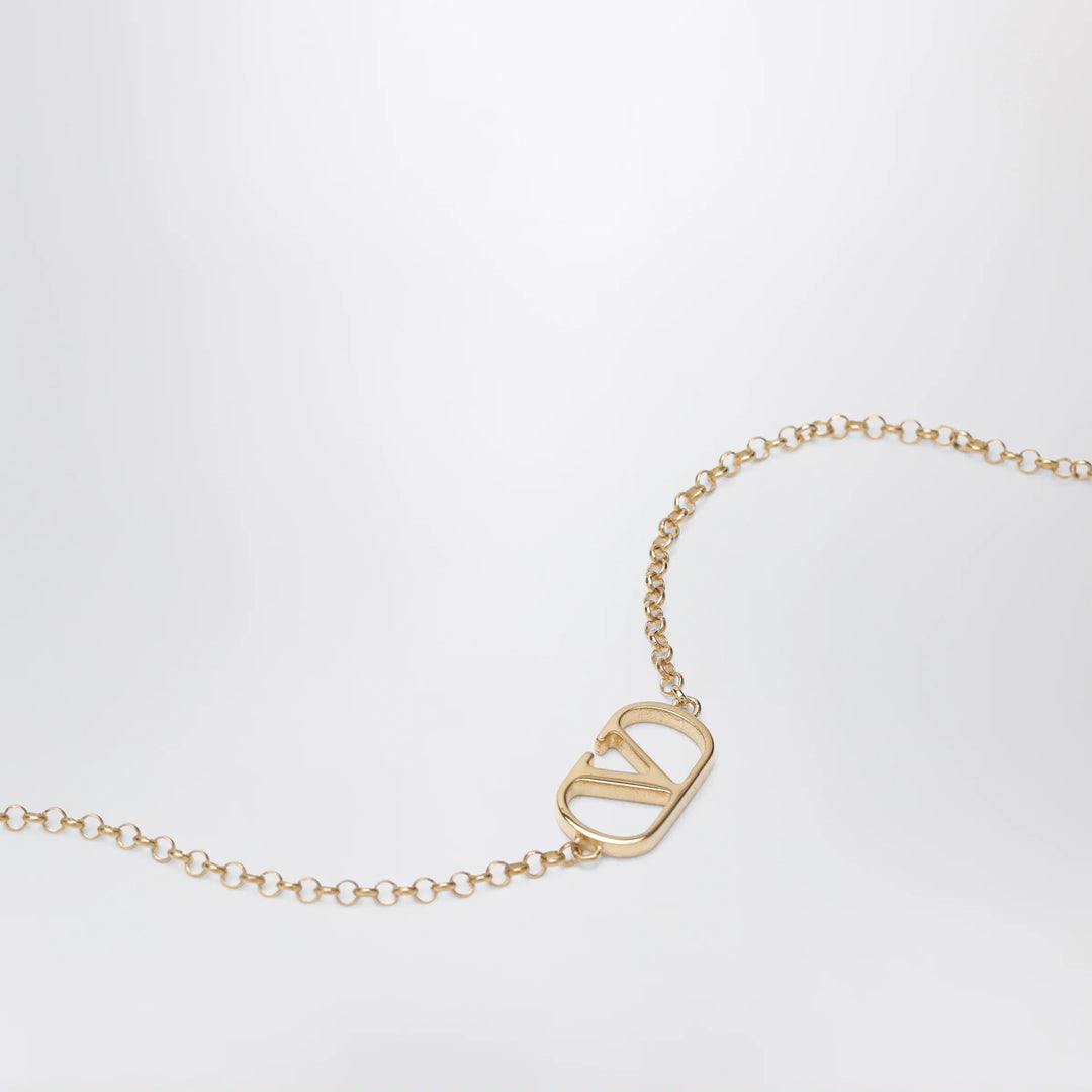 Valentino Garavani - VLogo Signature bracelet in gold-tone brass Brand Apparel &amp; Accessories > Jewelry