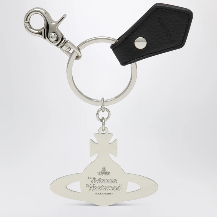 Vivienne Westwood - Hammered Orb keyring in hammered iron, silver Brand Apparel &amp; Accessories > Jewelry U