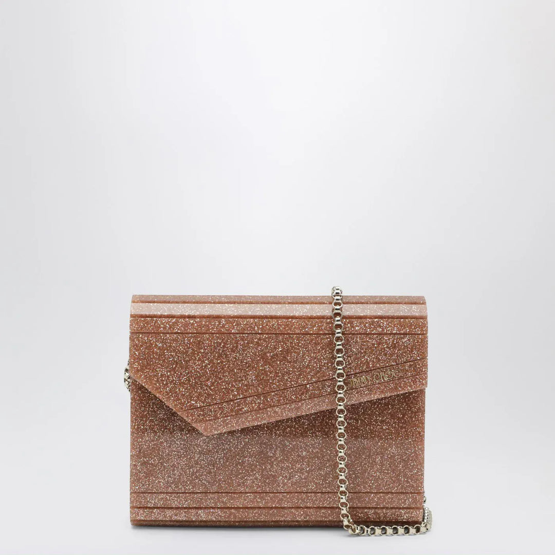 Jimmy Choo - Candy clutch in pink glitter acrylic fabric Brand Apparel &amp; Accessories TU