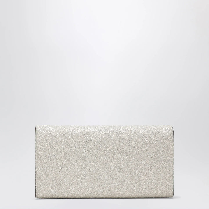 Jimmy Choo - Emmie Pouch With Light Gold Micro-Glitter Brand Apparel &amp; Accessories TU
