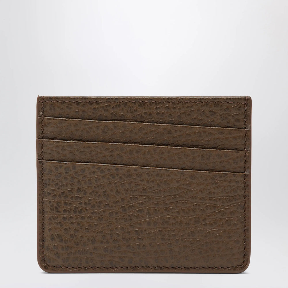 Maison Margiela - Brown Four Stitches calfskin card holder Brand Apparel & Accessories TU