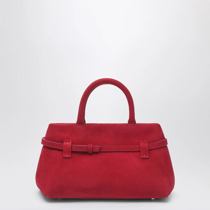 Manu Atelier - Le Cambon 25 red suede bag Brand Apparel &amp; Accessories TU