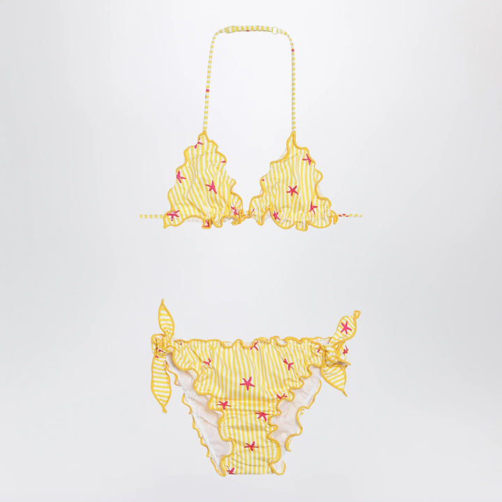 MC2 Saint Barth - Yellow/white striped bikini with starfish Brand Apparel &amp; Accessories 10