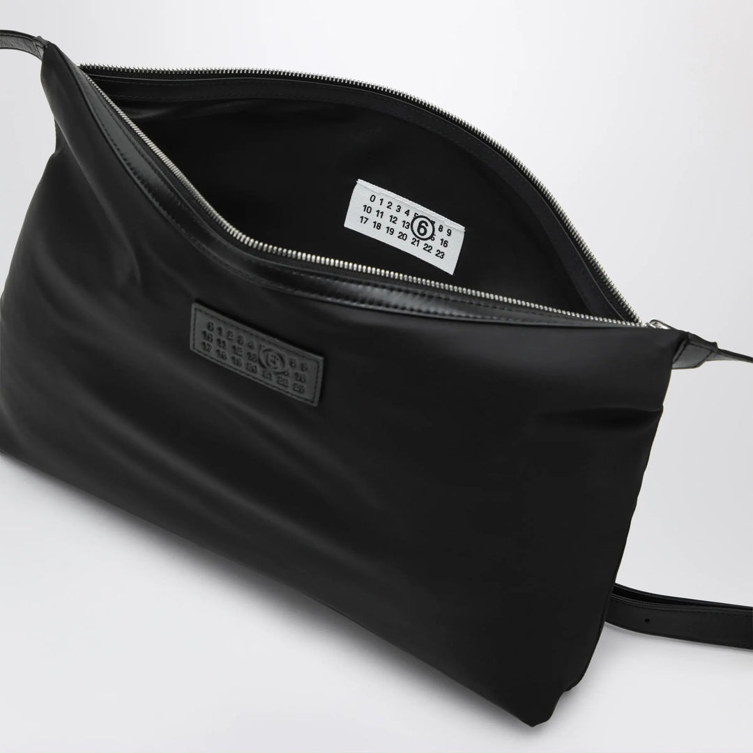 MM6 Maison Margiela - Numeric crossbody bag in nylon and leather black Brand Apparel &amp; Accessories TU
