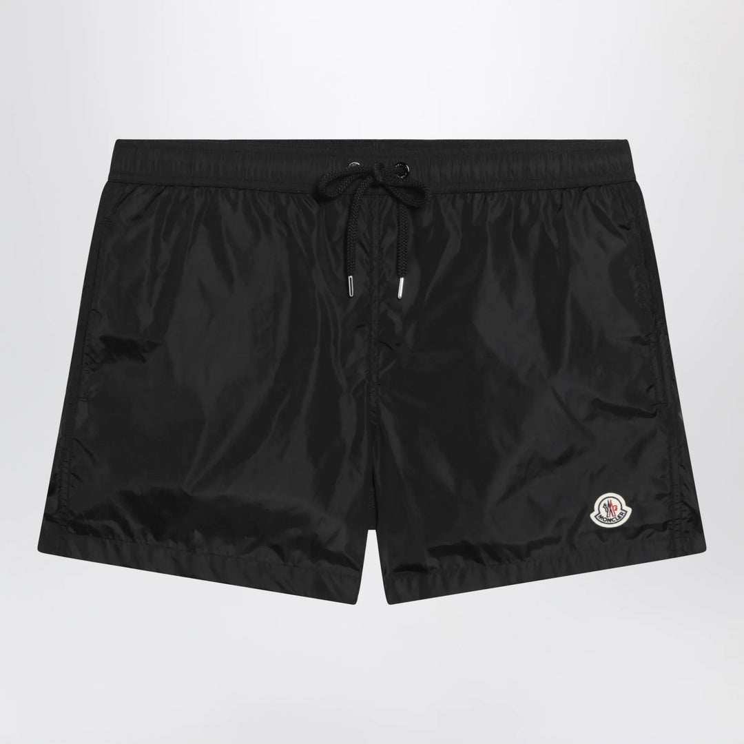 Moncler - Black swimsuit with logo patch Brand Apparel &amp; Accessories S