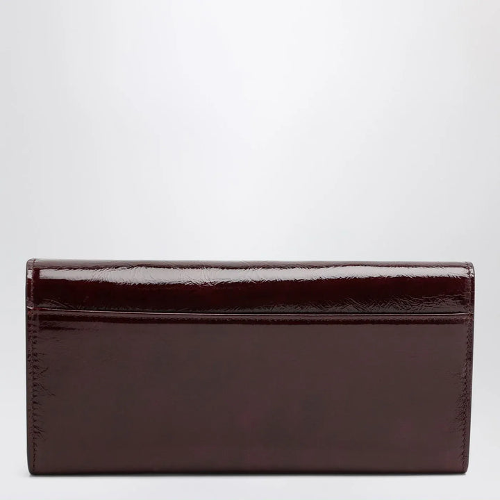 ROGER VIVIER - Belle Vivier dark violet patent leather wallet with chain Brand Apparel &amp; Accessories TU