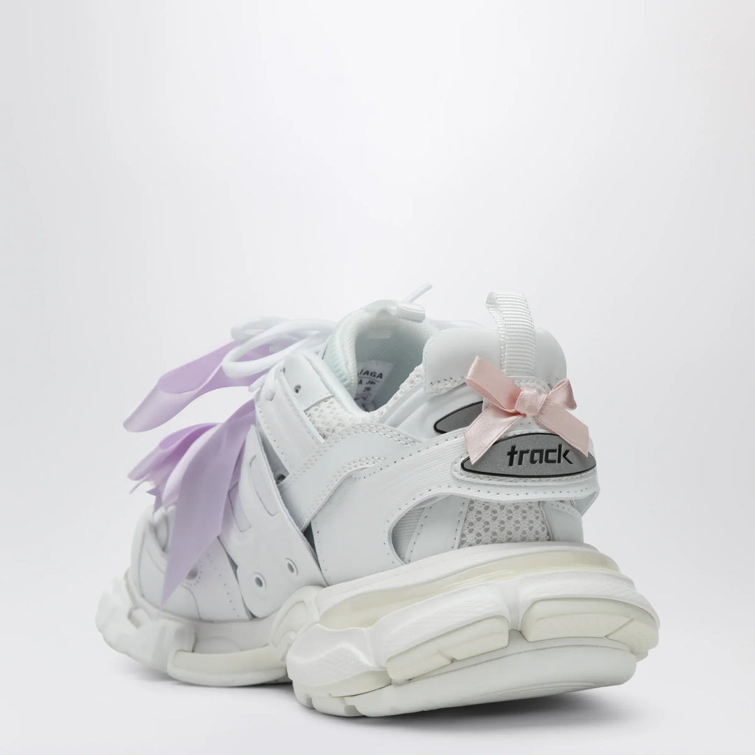 Balenciaga - Track Bow Sneakers in mixed materials, white and pink Brand Apparel &amp; Accessories > Shoes