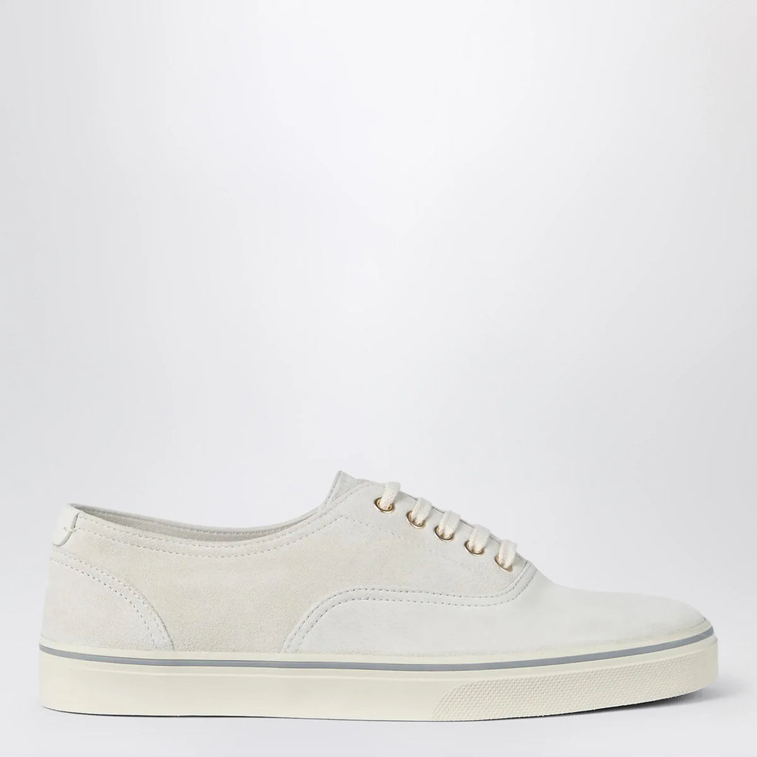 Brunello Cucinelli - White suede calfskin sneakers Brand Apparel & Accessories > Shoes 42 IT