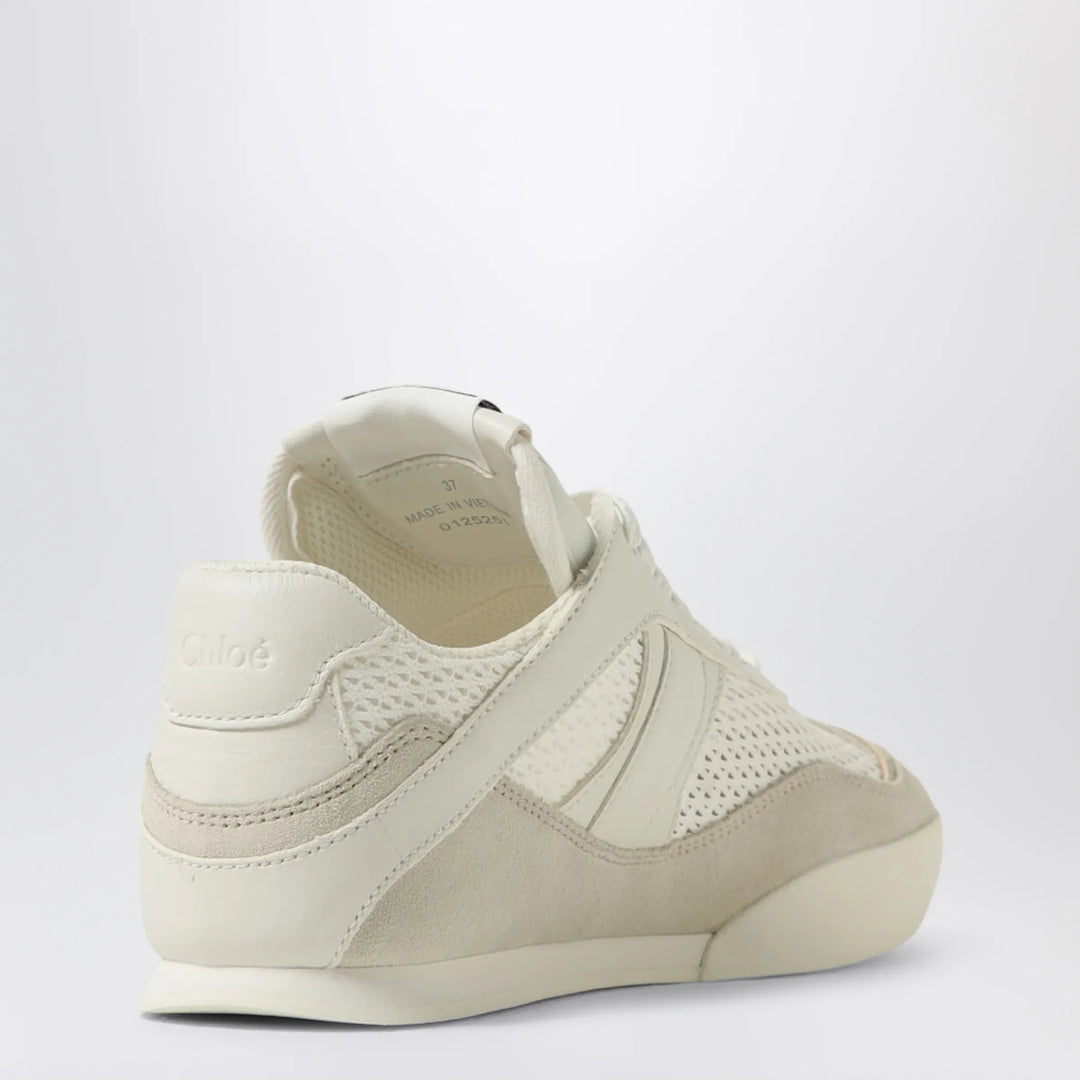 Chloé - Chloé Kick Sneakers Cloudy Cream in mesh and leather Brand Apparel &amp; Accessories > Shoes 39 IT