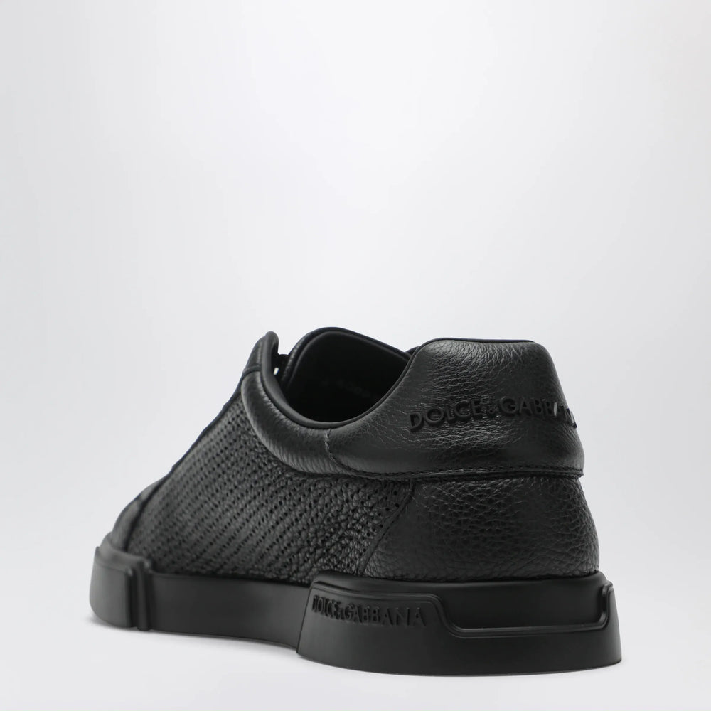 Dolce&Gabbana - Portofino Light Strobel Sneakers in black leather Brand Apparel & Accessories > Shoes