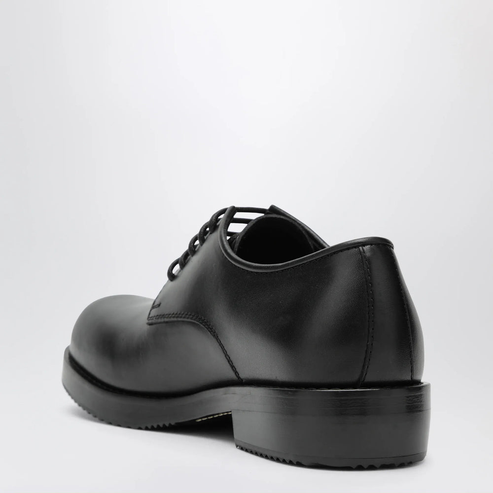 Dries Van Noten - Classic black leather derby shoes Brand Apparel & Accessories > Shoes
