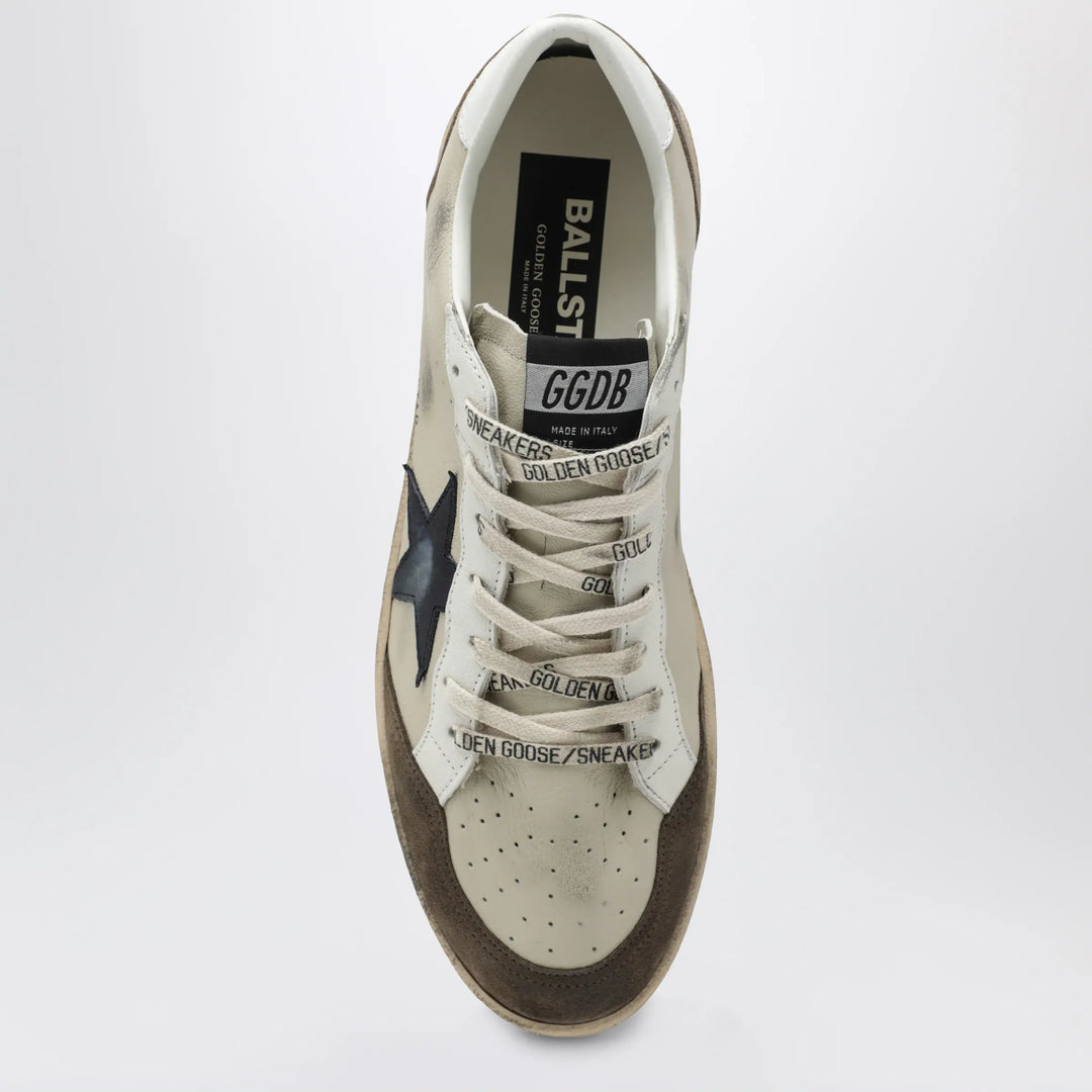 Golden Goose - Cream/white/marble/blue Ball Star sneakers Brand Apparel &amp; Accessories > Shoes