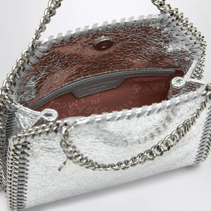 Stella McCartney - Falabella micro tote bag in silver Brand Apparel &amp; Accessories TU