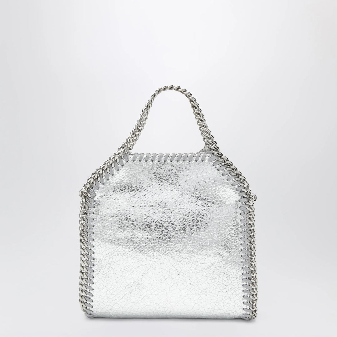 Stella McCartney - Falabella micro tote bag in silver Brand Apparel &amp; Accessories TU