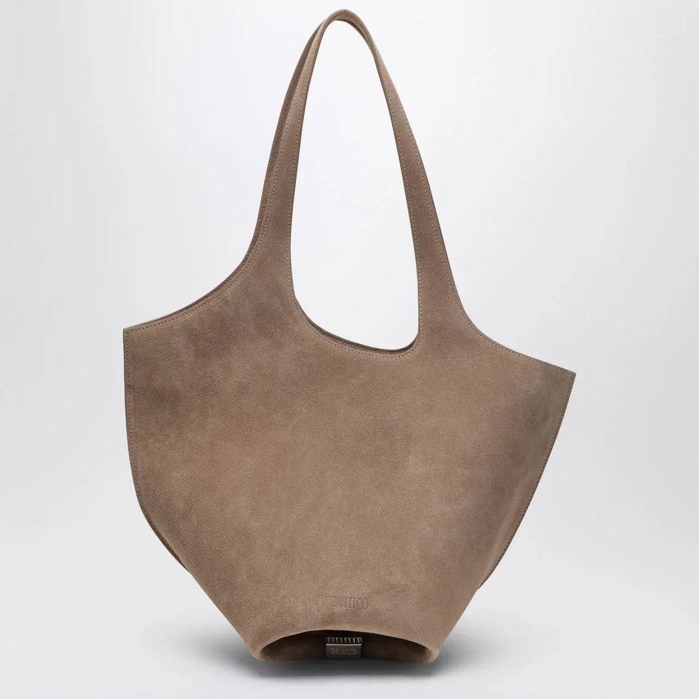 The Attico - Tobacco-coloured suede La Scoop medium bag Brand Apparel & Accessories TU