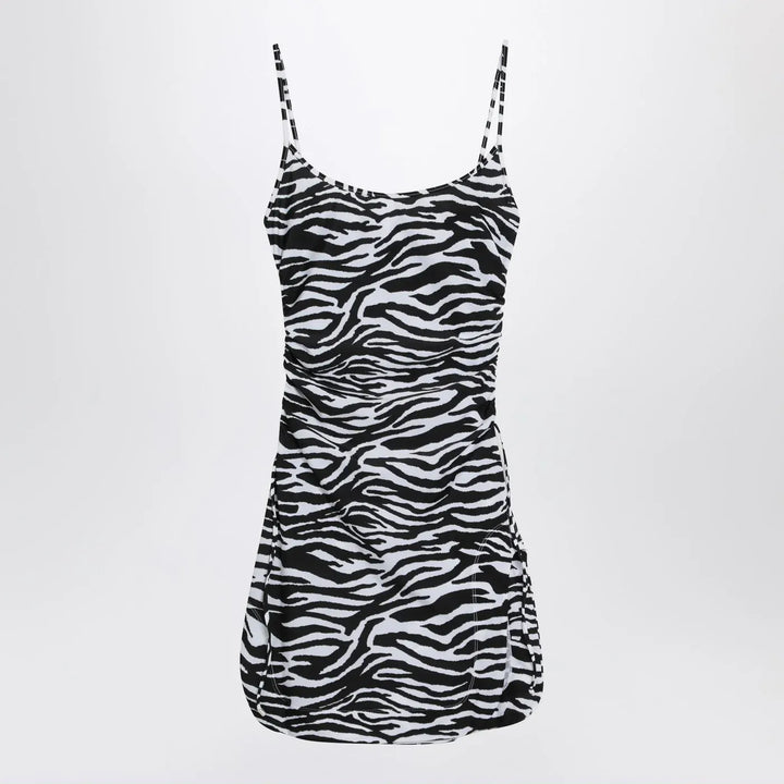 The Attico - Zebra beach cover-up in stretch fabric Brand Apparel &amp; Accessories 38  IT