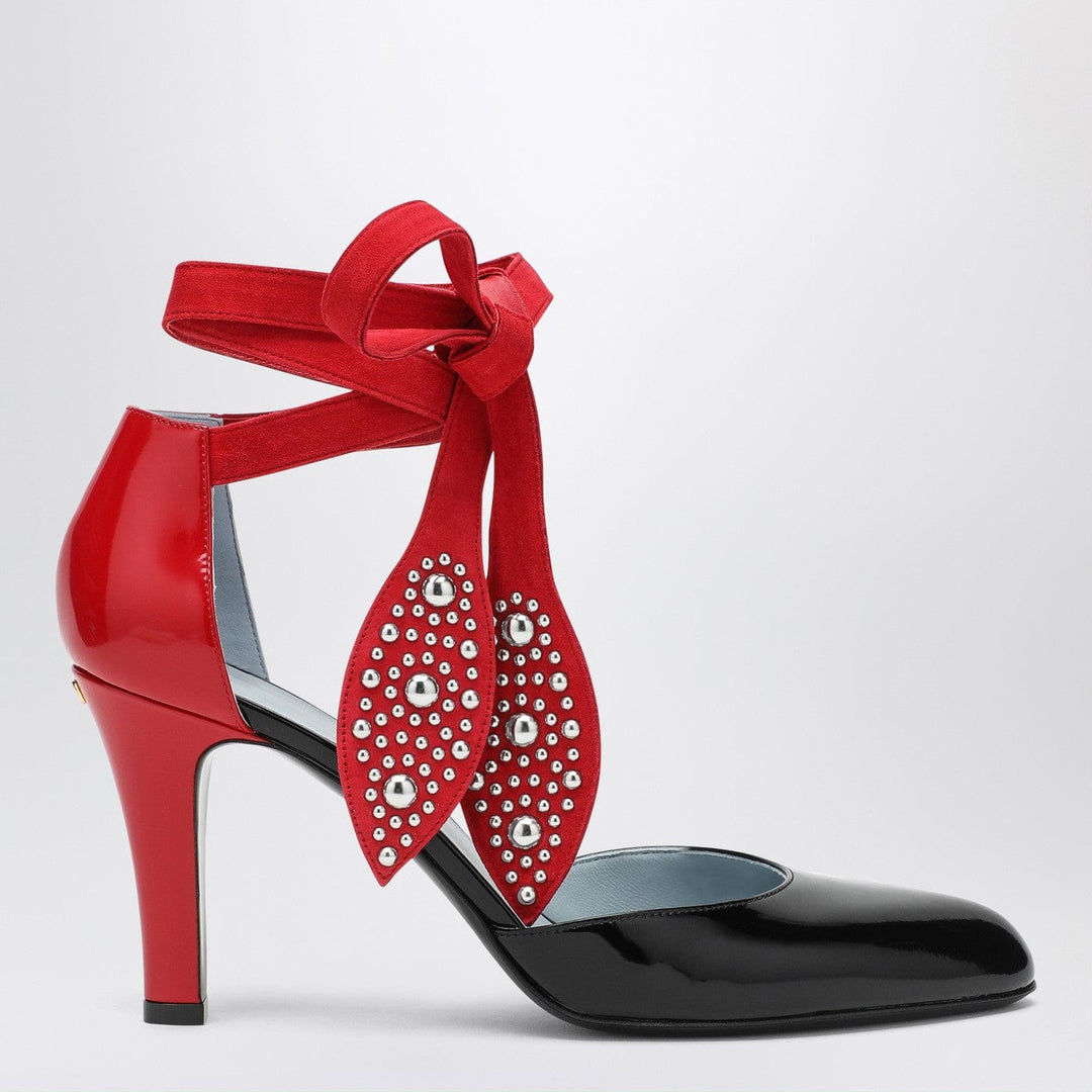 Apparel & Accessories Valentino Garavani - Black and red Foliefoliage décolleté Brand