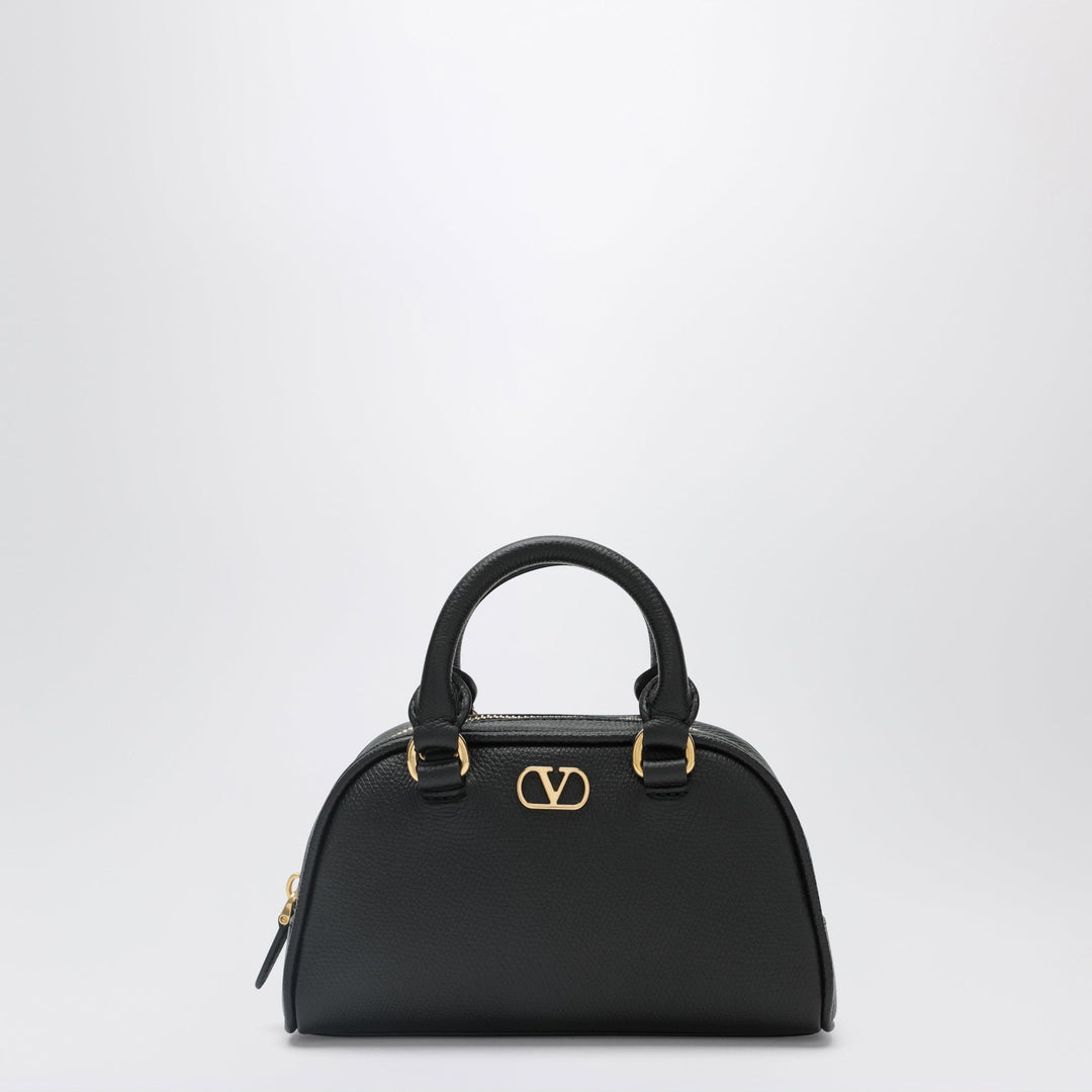 Apparel &amp; Accessories TU Valentino Garavani - Black VLogo Signature mini duffle bag in grained calfskin Brand