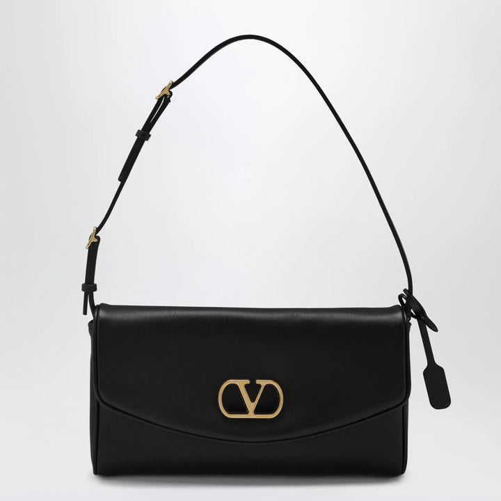 Valentino Garavani - Devain VLogo leather clutch shoulder bag in black Brand Apparel &amp; Accessories U