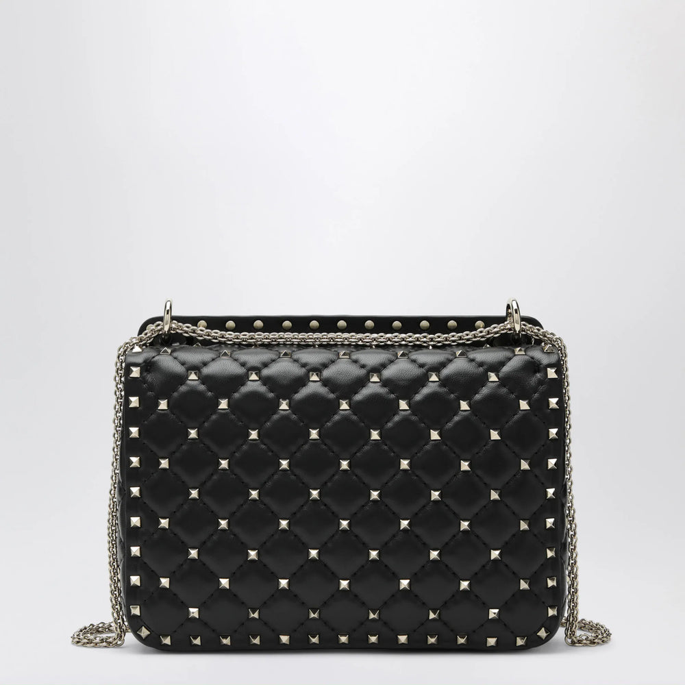Valentino Garavani - Medium Rockstud Spike bag in black nappa leather Brand Apparel & Accessories U