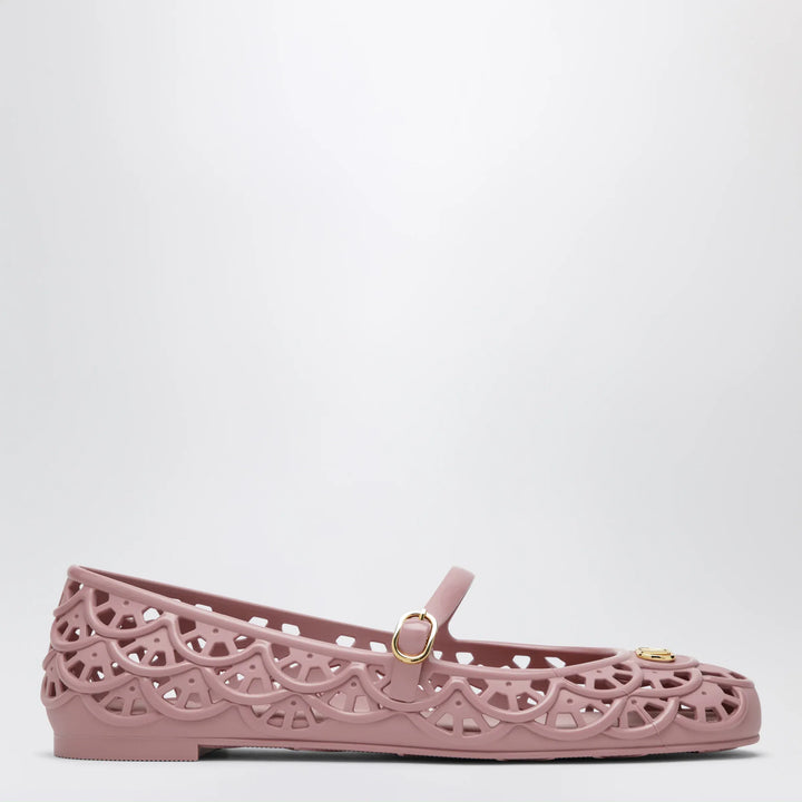 Valentino Garavani - Pink rubber VLogo Signature ballet flats Brand Apparel &amp; Accessories 35 IT