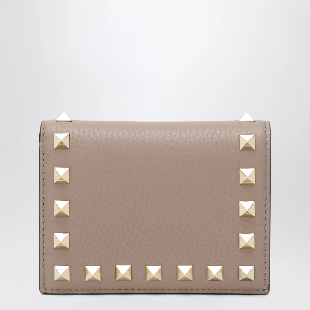 Valentino Garavani - Rockstud wallet in powder pink leather Brand Apparel & Accessories U