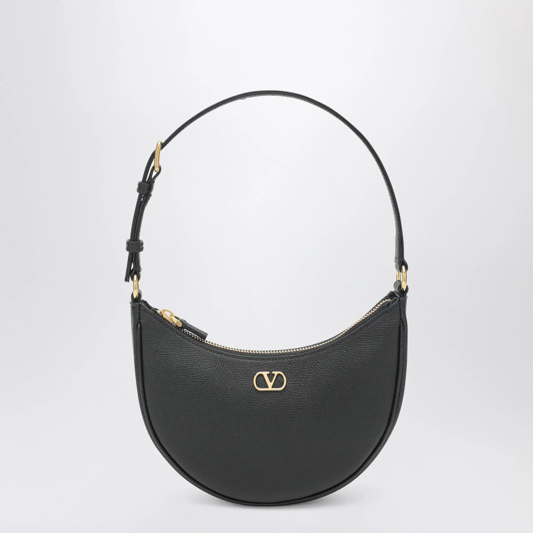 Valentino Garavani - Vlogo Signature Mini Hobo bag in black leather Brand Apparel &amp; Accessories U