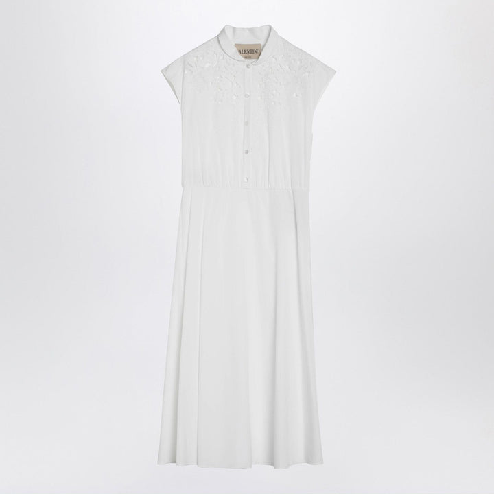 Apparel &amp; Accessories Valentino - White midi dress with Sangallo embroidery Brand