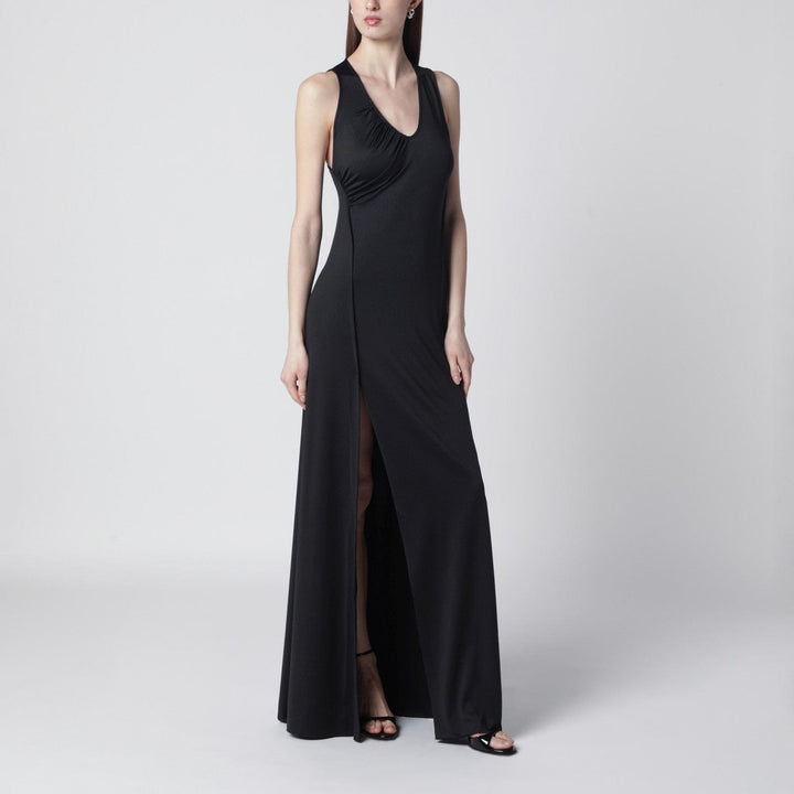 Apparel &amp; Accessories 10 UK Victoria Beckham - Long black jersey dress with slit Brand