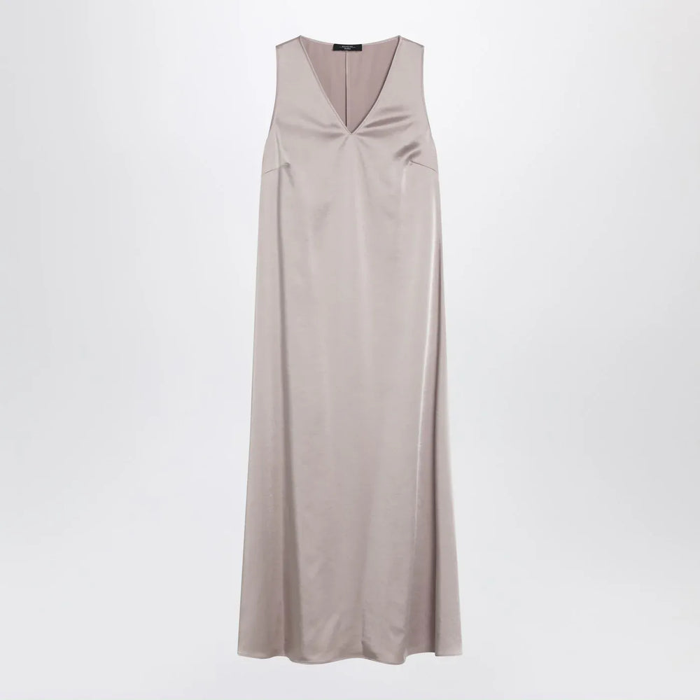 Weekend Max Mara - Blush satin fluid dress Brand Apparel & Accessories 38  IT