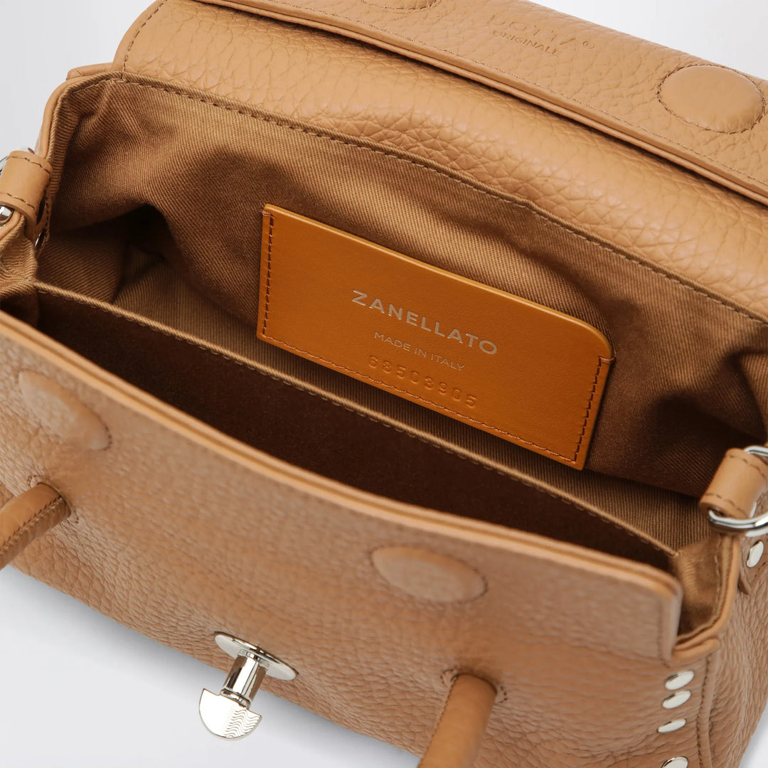 Zanellato - Dotta Baby amaretto grained leather bag Brand Apparel &amp; Accessories U