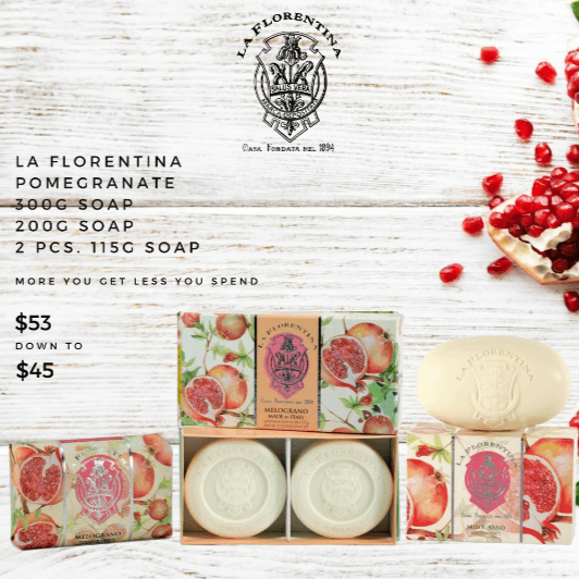 La Florentina Bar soap La Florentina Pomegranate Soap Bundle Brand