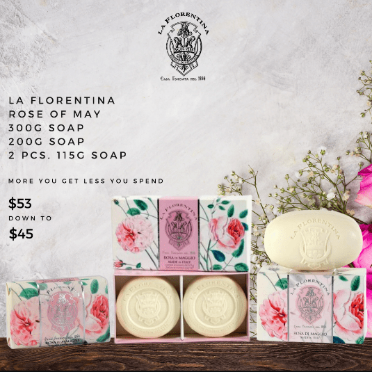 La Florentina Bar Soap La Florentina Rose of May Soap Bundle Brand